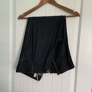 Yelete Jean Look Capri Jeggings